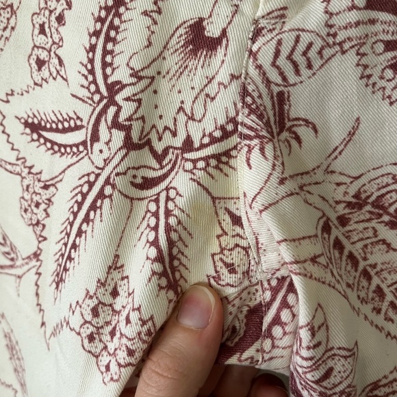 Isabel Marant White Floral Bootcut Cotton Pants Womens Size 40 FR/8 US - Picture 12 of 16